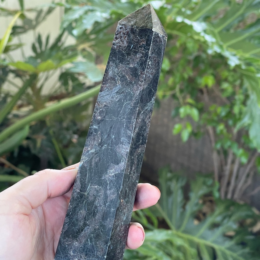 Large Russian Astrophyllite gemstone towers